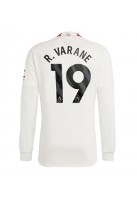 Manchester United Raphael Varane #19 Jalkapallovaatteet Kolmaspaita 2023-24 Pitkähihainen